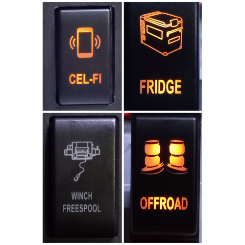 Nissan Tall Single Push Switch Large : Custom Design